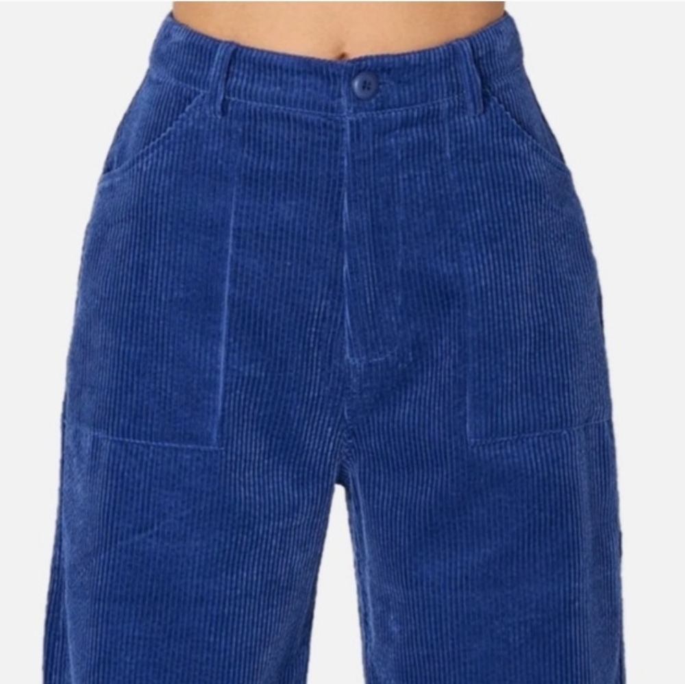 Rolla's Francoise Corduroy Pants In Electric Blue Size 6 - Picture 14 of 14